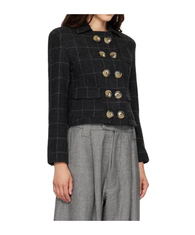 Vaquera Melton Shrunken Wool Jacket In Blue