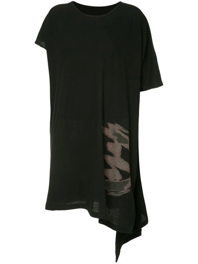 Yohji Yamamoto Abstract Asymmetric T-shirt