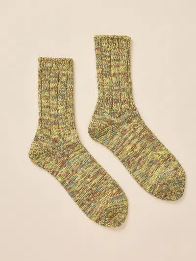 Faherty Japan Marled Socks In Multi