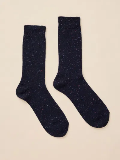 Faherty Cabin Nepp Sock In Black