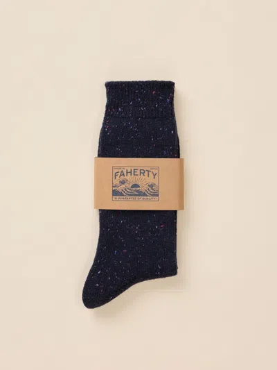 Faherty Cabin Nepp Sock In Black