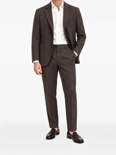 Devore Incipit Single-breasted Blazer In Brown