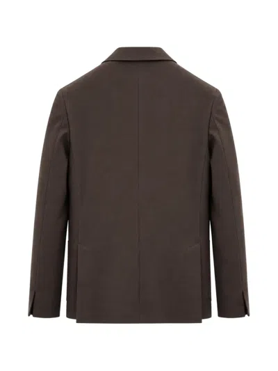 Devore Incipit Single-breasted Blazer In Brown