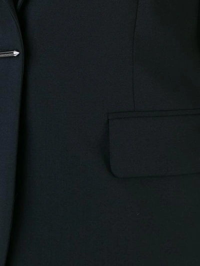 Shop Barbara Bui Flap Pockets Fitted Blazer - Black