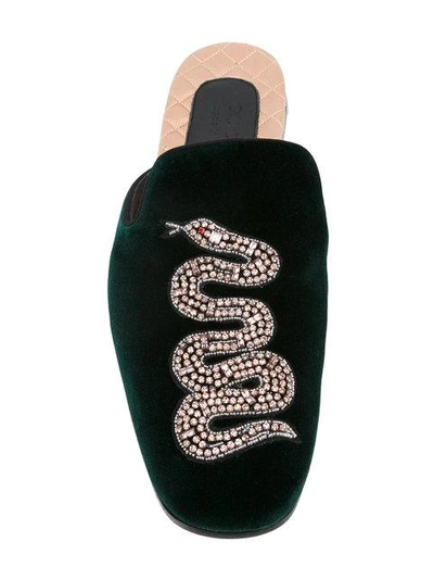 蛇王刺绣凉鞋