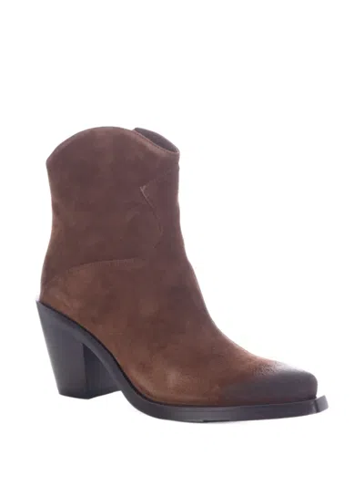 Ash Judy Suede Ankle Boots In Multi