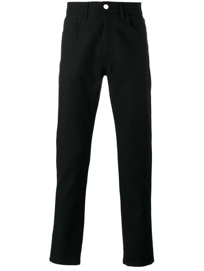 Shop Raf Simons Straight Leg Trousers