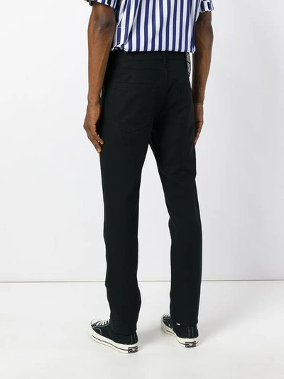 Shop Raf Simons Straight Leg Trousers