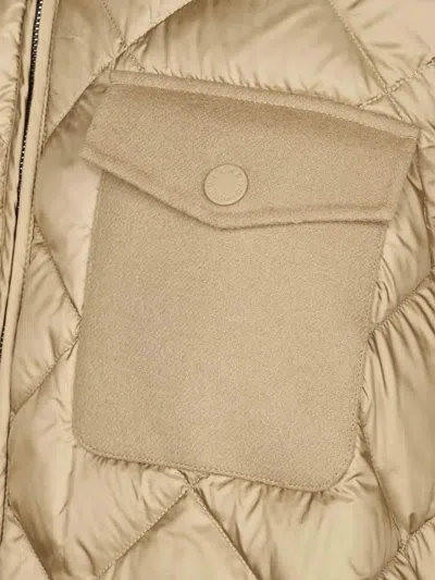 Weekend Max Mara Trusty Camel Down Jacket In Multi