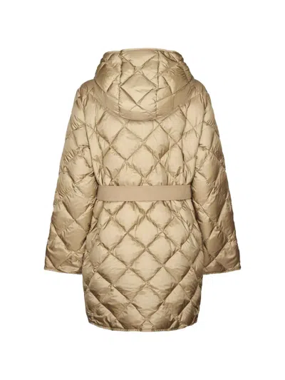 Weekend Max Mara Trusty Camel Down Jacket In Multi