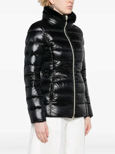 Herno Short Black Down Jacket In Black