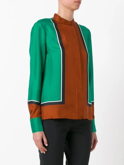 Shop Diane Von Furstenberg Mandarin Neck Shirt