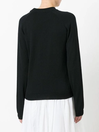 Shop Christopher Kane Saint Christopher Sweater In Black