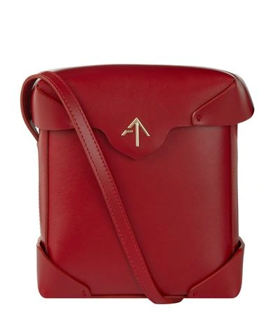 Shop Manu Atelier Mini Pristine Box Shoulder Bag In Red