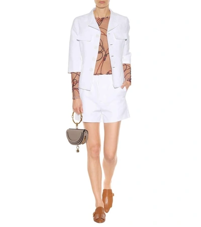 Shop Marni Cotton Jacket In White