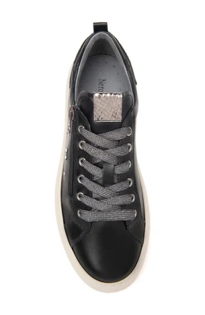 Nerogiardini Platform Wedge Sneaker In Multi