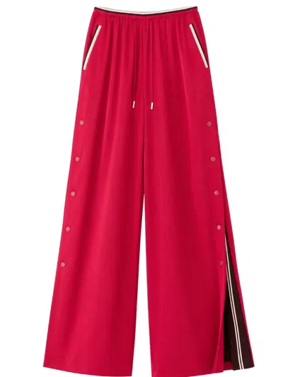 Danamè Side-button Track Pants In Red