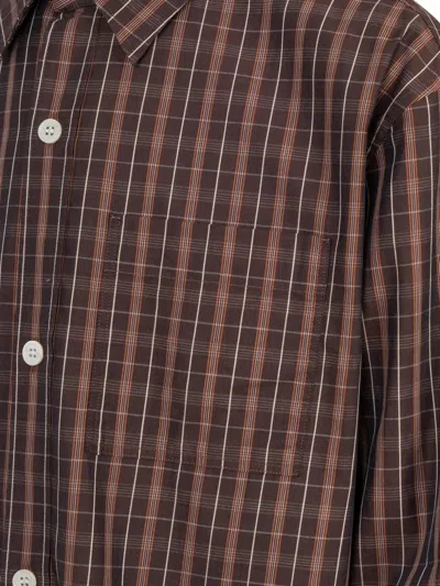 Another Aspect 4.0 Check-pattern Shirt In Brown