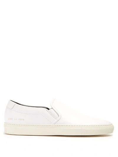 Common Projects Retro Leather Slip-on Trainers In White