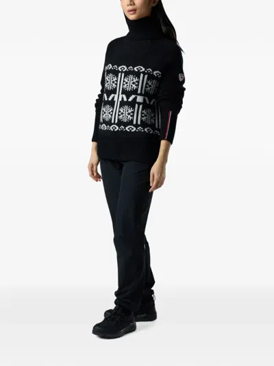Rossignol Patterned Sweater In Black