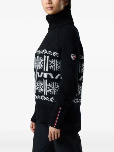 Rossignol Patterned Sweater In Black