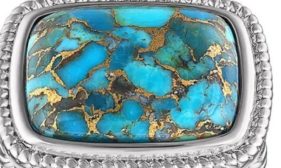 Fzn Turquoise Statement Ring In Turquoise