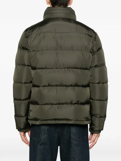 Aspesi Zip Puffer Jacket In Green
