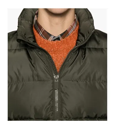 Aspesi Zip Puffer Jacket In Green