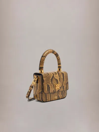 Amiri Python Embossed Micro Ma Bag In Multi