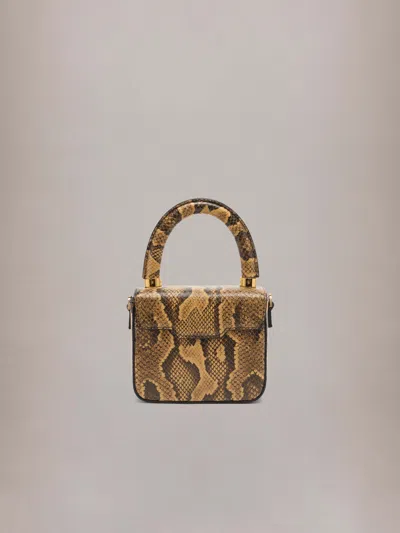 Amiri Python Embossed Micro Ma Bag In Multi