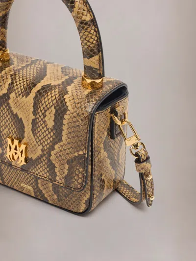 Amiri Python Embossed Micro Ma Bag In Multi