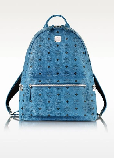 Mcm Munich Blue Medium Stark Backpack