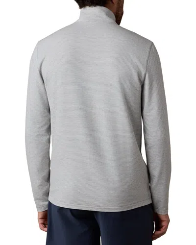 Faherty Movement Quarter Zip Pullover In Gray