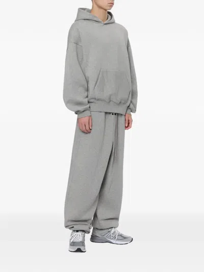 Essentials Drawstring Track Pants In Gray
