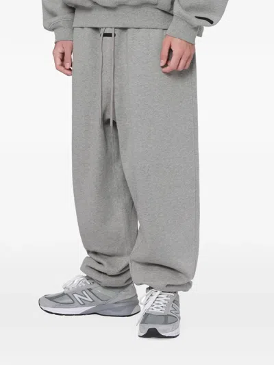 Essentials Drawstring Track Pants In Gray
