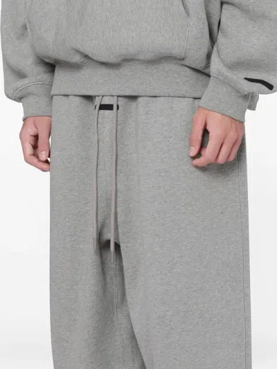 Essentials Drawstring Track Pants In Gray