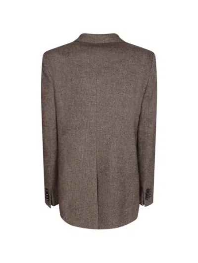Tagliatore Herringbone Double-breasted Blazer In Multi