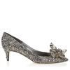 Jimmy Choo Avril Black Crystal Covered Pointy Toe Pumps