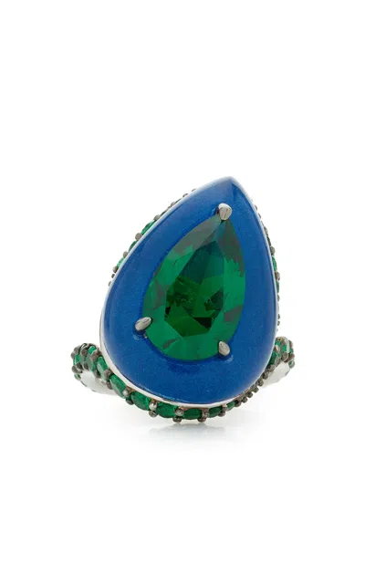 Anabela Chan Spirulina Elixir Emerald Ring In Multi