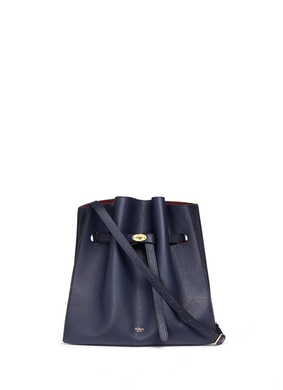 Mulberry Tyndale Small Leather Bucket Bag In Mideight