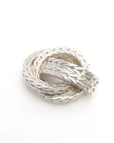 Pre-owned Hermes Hermès Silver Brooch