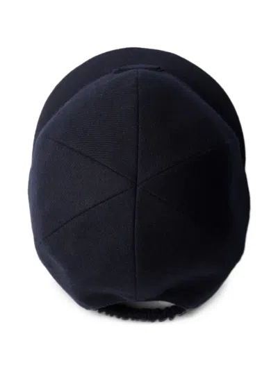 Prada Re-wool Cap In Blue
