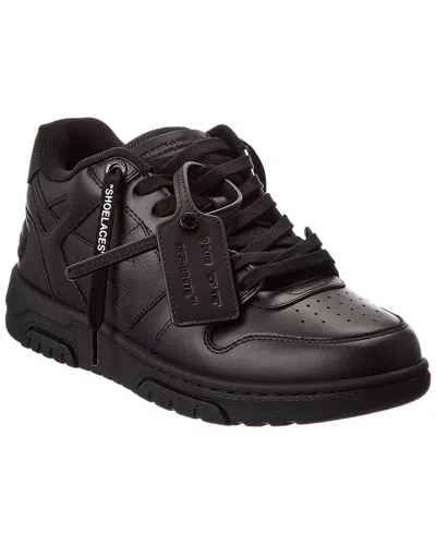 Off-white Minimalist Black Sneakers With Unique Detailing In Black