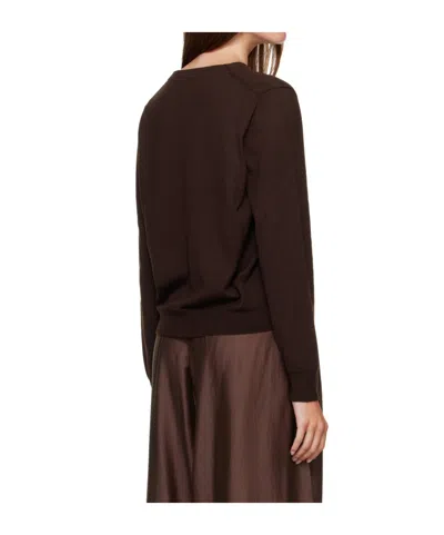 Cordera Button-front Wool Cardigan In Brown
