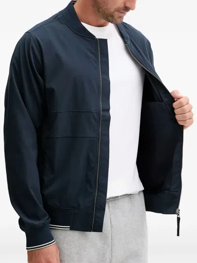 LOGO-PATCH BOMBER JACKET