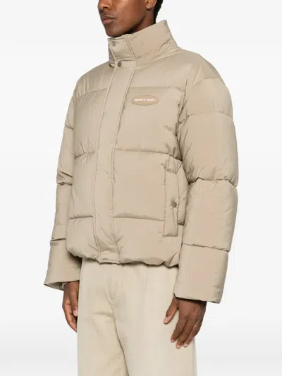 Bram's Fruit Quilted Puffer Jacket In Neutral