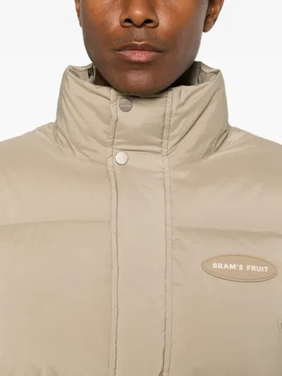Bram's Fruit Quilted Puffer Jacket In Neutral