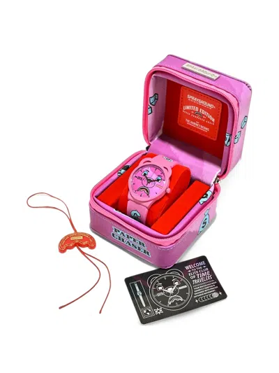 Sprayground 40mm Bear-shaped Graphic-print Watch In Multi | ModeSens
