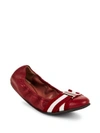 BALLY Tippy Leather Flats,0400094309798