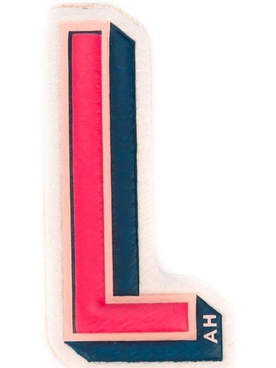 Shop Anya Hindmarch 'l' Sticker In Multicolour